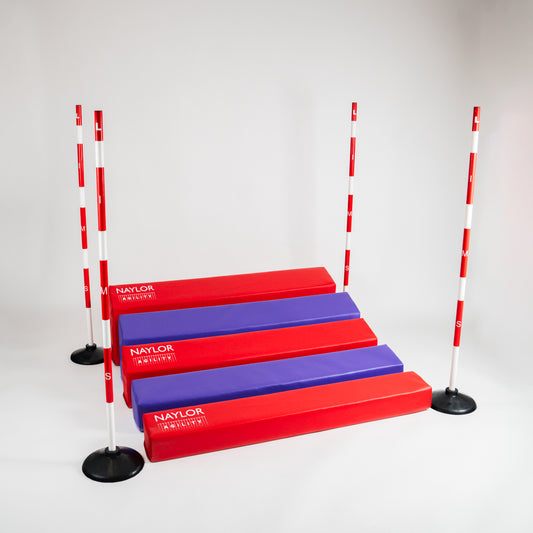 Soft Long Jump With Rubber Based Poles